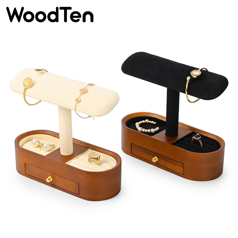 Jewelry Stand Watches - Espositore per Orologi WoodTen con Cassetto,