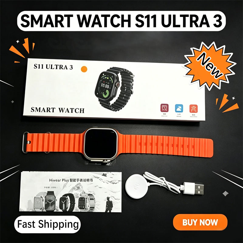 Italian Jewelry Watches - S11 Ultra 3 Smartwatch Uomo Schermo