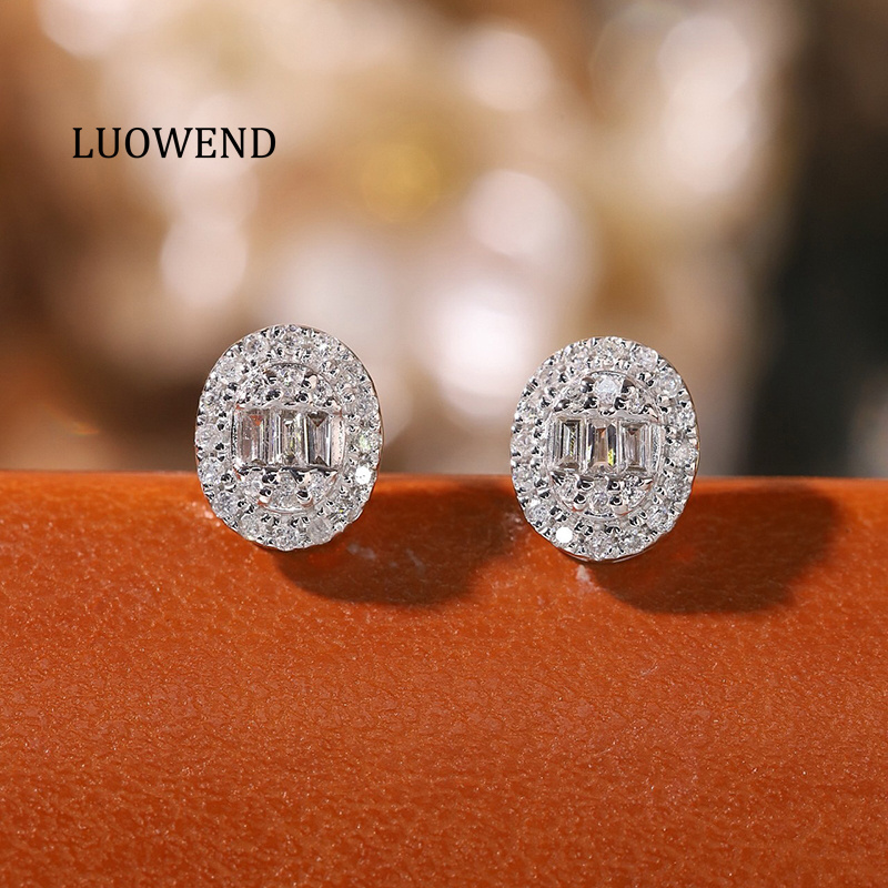 Orecchini LUOWEND 100% in Oro  - Diamond Stud Earrings recensione e prezzo
