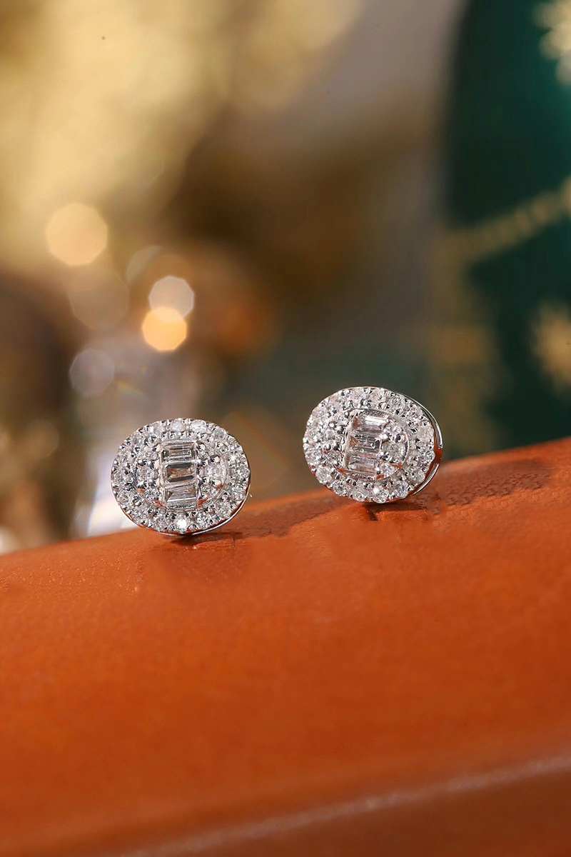 Orecchini LUOWEND 100% in Oro  - Diamond Stud Earrings recensione e prezzo