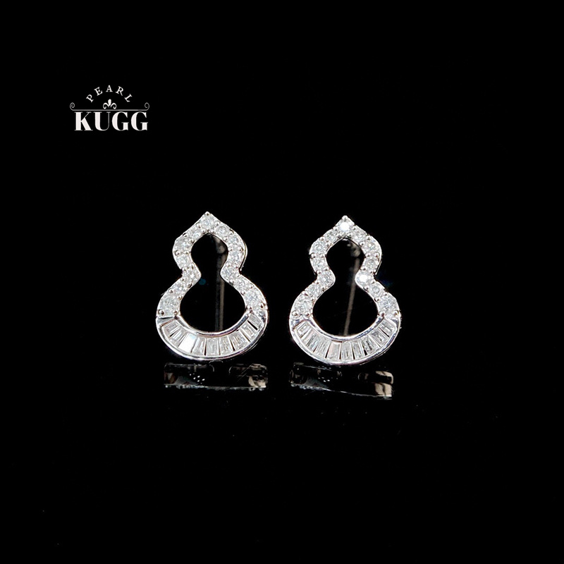 KUGG 100% orecchini in oro bia - Diamond Stud Earrings recensione e prezzo