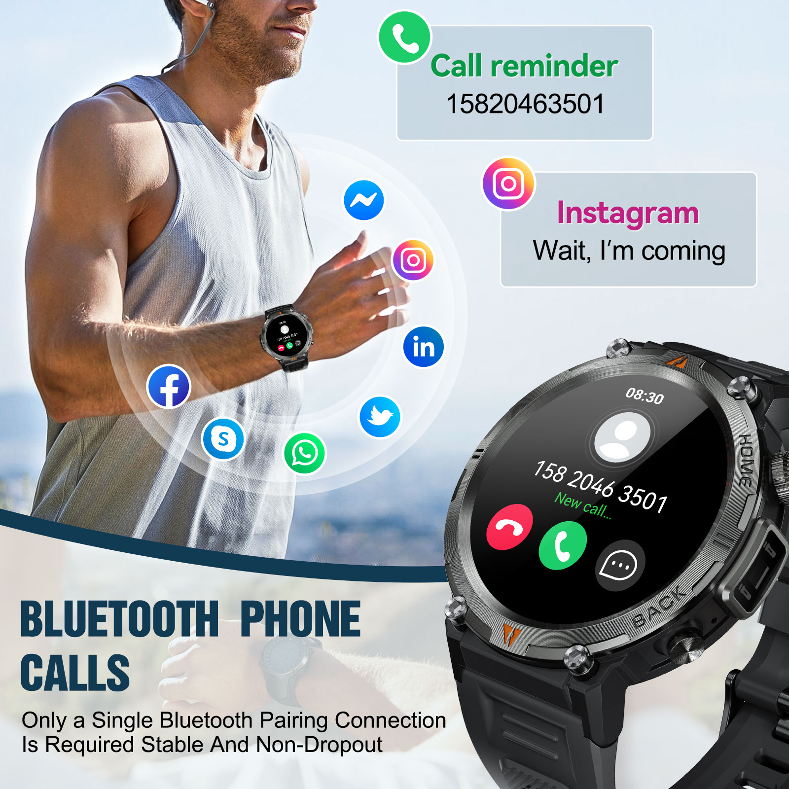 EIGIIS KE3 Chiamata Bluetooth  - Italian Jewelry Watches recensione e prezzo
